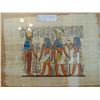 Image 2 : 869 HAND PAINTED EGYPTIAN PAPYRUS 13 BY  18 “ IN LARGR FRAME