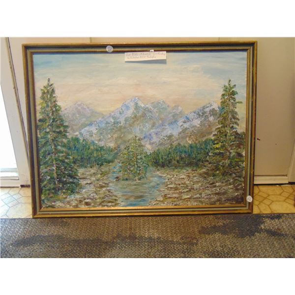 875 19.5X25.5 RUDELPHA OIL PAINTING SASKATOON ARTIST
