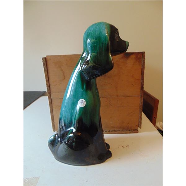 877 13 ¾” BLUE MOUNTAIN POTTERY BIG EARED DOG