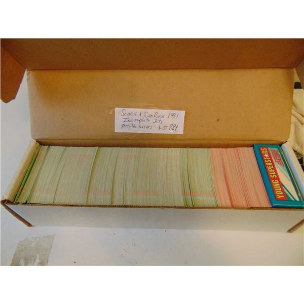 881 1991 SCORE & DON RUSS BASEBALL