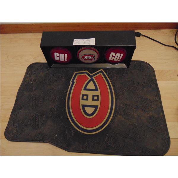 885 MONTREAL CANADIENS TRAFFIC LIGHT & CAR FLOOR MAT