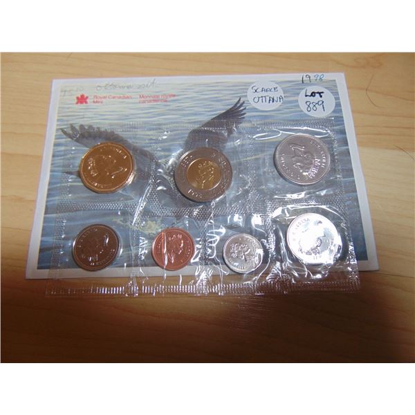 889 SCARCE 1998 OTTAWA PROOF LIKE COIN SET