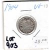 Image 1 : 903 LOW MINTAGE 1904 10 CENT PIECE