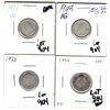 Image 1 : 904 1933 1934 1937 1947 10 CENT PIECES