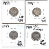 Image 2 : 904 1933 1934 1937 1947 10 CENT PIECES