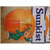 Image 2 : 920 THREE PAPER SUNKIST ORANGES STRING HANGER ADVERTISING SIGNS