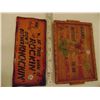 Image 1 : 923 VINTAGE WOODEN COMIC WALL HANGING AND TRAY