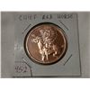 Image 1 : 1 oz copper, Chief Red Horse, American Indian series