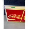 Image 3 : Coca-Cola clock - 28" X 16" working has plastic damage at back