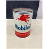 Image 1 : Mobil oil tin; 1 quart - full