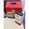 Image 2 : Esso Marvelube outboard oil tin & original Esso grease box & 6 Esso grease tubes