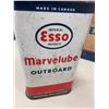 Image 4 : Esso Marvelube outboard oil tin & original Esso grease box & 6 Esso grease tubes