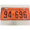 Image 1 : 1950 Saskatchewan license plate