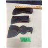 Image 1 : 3 vintage axe heads 1-4" & 2-3.5" cutting end