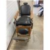 Image 9 : Late 1800's Koken Barber Chair - professionally refurbished. Originally from Tomyn's barber shop/poo