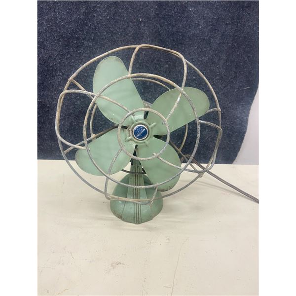 Art deco metal fan electric working