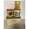 Image 1 : Bread tin and 3 canninsters