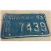 Image 1 : 1953 BC trailer license plate