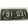 Image 1 : 1956 Saskatchewan license plate