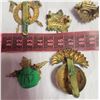 Image 9 : five  Militaria military / RCMP / her Majasty  style badges medals