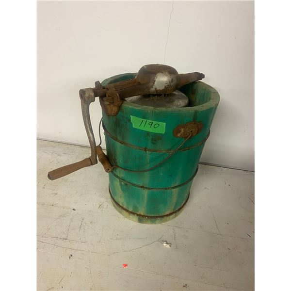 wooden ice cream maker- original