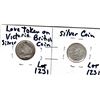 Image 2 : 2 VINTAGE SILVER COIN LOVE TOKENS