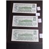 Image 2 : 3 UNCIRCULATED $1 BILLS