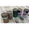 Image 1 : 5 collectible oil tins 3 Esso 2 Gulf