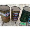 Image 2 : 5 collectible oil tins 3 Esso 2 Gulf