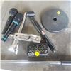 Image 2 : uni directional microphones and stand parts with Rolls cord detective. commercial heavy duty  sound 