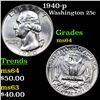 Image 1 : 1940-p Washington Quarter 25c Grades Choice Unc