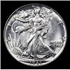 Image 2 : 1943-p Walking Liberty Half Dollar 50c Grades Select Unc