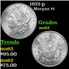 Image 1 : 1921-p Morgan Dollar $1 Grades Select Unc