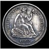 Image 2 : 1862-p Seated Liberty Half Dime 1/2 10c Grades xf