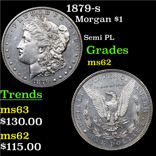 1879-s Morgan Dollar $1 Grades Select Unc