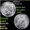 Image 1 : 1923-s Peace Dollar $1 Grades Select Unc