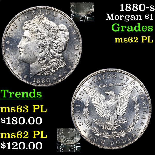 1880-s Morgan Dollar $1 Grades Select Unc PL