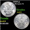 Image 1 : 1889-p Morgan Dollar $1 Grades Choice Unc
