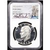 Image 2 : Proof NGC 1972-s Silver Signed By Charlie Duke Eisenhower Dollar $1 Graded pr68 cam By NGC