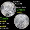 Image 1 : 1923-s Peace Dollar $1 Grades Select+ Unc