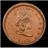 Image 2 : 1863 Crossed Cannons Civil War Token 1c Grades Select Unc BN