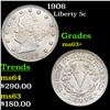 Image 1 : 1906 Liberty Nickel 5c Grades Select+ Unc