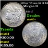 Image 1 : 1878-p 7tf vam 38 I4 R4 Morgan Dollar $1 Grades Select+ Unc