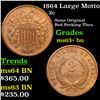 Image 1 : 1864 Large Motto Two Cent Piece 2c Grades Select+ Unc BN