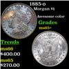 Image 1 : 1885-o Morgan Dollar $1 Grades GEM+ Unc