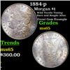 Image 1 : 1884-p Morgan Dollar $1 Grades GEM Unc
