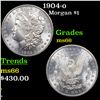 Image 1 : 1904-o Morgan Dollar $1 Grades GEM+ Unc