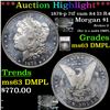 Image 1 : ***Auction Highlight*** 1878-p 7tf vam 84 I3 R4 Morgan Dollar $1 Graded ms63 DMPL By SEGS (fc)