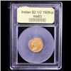 Image 4 : ***Auction Highlight*** 1926-p Gold Indian Quarter Eagle $2 1/2 Graded Select Unc By USCG (fc)
