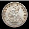 Image 2 : ***Auction Highlight*** 1861-p Seated Liberty Quarter 25c Graded Choice Unc By USCG (fc)